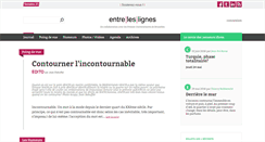 Desktop Screenshot of entreleslignes.be
