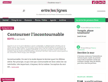 Tablet Screenshot of entreleslignes.be